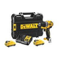 DeWALT DCD701D2 Compacte accu schroefboormachine 12V XR 2.0Ah in TSTAK - thumbnail