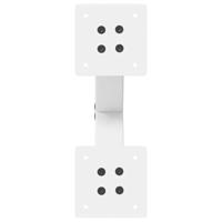 Salontafelpoten 2 st X-vormig 30x(30-31) cm staal wit - thumbnail