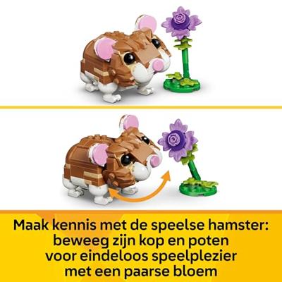 LEGO® Creator 31376 schattig hamster met bloem