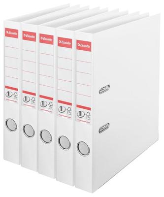 Esselte ordner Power N°1, rug van 5 cm, wit, pak van 5 stuks Esselte ordner Power N°1, rug van 5 cm, wit, pak van 5 stuks