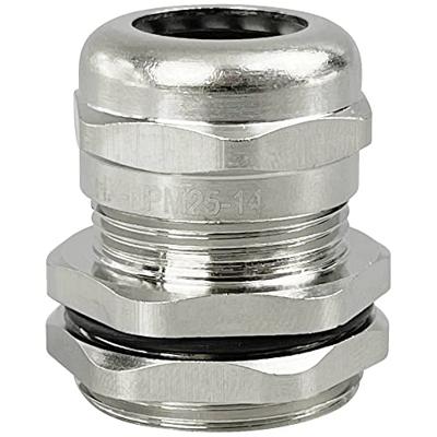 TRU COMPONENTS TC-10302840 Wartel M25 Messing (vernikkeld) Metaal 1 stuk(s)
