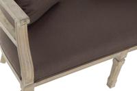 Sofa DKD Home Decor Bruin Linnen Rubberwood Traditioneel (122 x 69 x 72 cm) - thumbnail