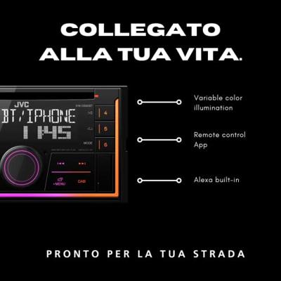 JVC KW-DB95BT Autoradio dubbel DIN Aansluiting voor stuurbediening, Aansluiting voor achteruitrijcamera, DAB+ tuner JVC KW-DB95BT Autoradio dubbel DIN Aansluiting voor stuurbediening, Aansluiting voor achteruitrijcamera, DAB+ tuner