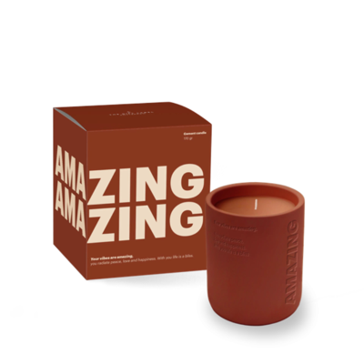 The Gift Label Amazing Cemented Candle 170gr The Gift Label Amazing Cemented Candle 170gr
