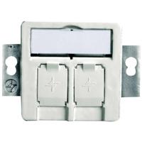 Telegärtner 100021416 Netwerkdoos Kabelgoot, Inbouw (in muur) Zonder connectoren 2 poorten Alpine-wit - thumbnail