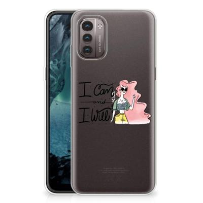 Nokia G21 | G11 Telefoonhoesje met Naam i Can Nokia G21 | G11 Telefoonhoesje met Naam i Can