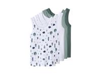 lupilu Set van 5 kinder hemden (Wit/groen, 110/116) - thumbnail