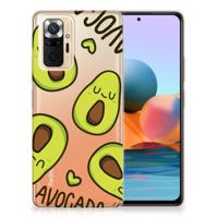 Xiaomi Redmi Note 10 Pro Telefoonhoesje met Naam Avocado Singing - thumbnail