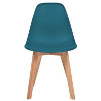 Eetkamerstoelen 4 st kunststof turquoise - thumbnail