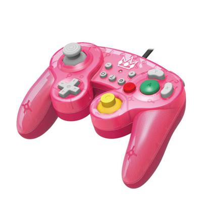 Hori 263132 Controller Smash Bros Gamepad, Peach, Roze (Nintendo Switch)