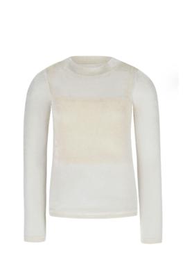 Like Flo winter velvet mesh top meisjes teens - beige - voering