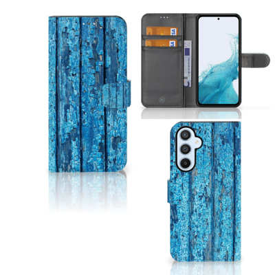 Samsung Galaxy A54 5G | Book Style Case | Wood Blue Samsung Galaxy A54 5G | Book Style Case | Wood Blue