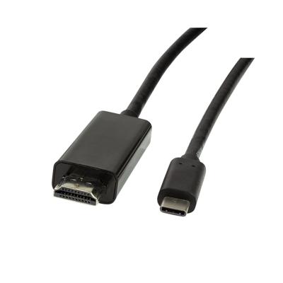 LogiLink UA0329 kabeladapter/verloopstukje USB Type C HDMI Zwart LogiLink UA0329 kabeladapter/verloopstukje USB Type C HDMI Zwart