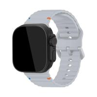 Mobilize Silicon Watch Band - Buckle - for Apple 42/44/45/49mm - Grey - thumbnail