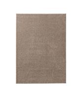 Tapeso Effen vloerkleed Qualis - taupe - 80x250 cm - thumbnail