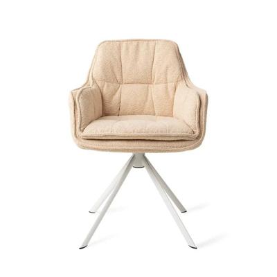 Jesper Home Eetkamerstoel 'Akune' Draaibaar, Revolve White, kleur Frou Frou