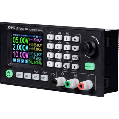 Joy-it RD6006B Labvoeding, regelbaar 0 - 60 V 0 - 6 A Op afstand bedienbaar, Programmeerbaar, Smal model Aantal uitgangen: 2 x Joy-it RD6006B Labvoeding, regelbaar 0 - 60 V 0 - 6 A Op afstand bedienbaar, Programmeerbaar, Smal model Aantal uitgangen: 2 x