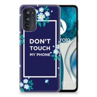 Motorola Moto G52/G82 Silicone-hoesje Flowers Blue DTMP - thumbnail