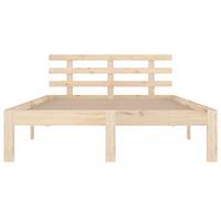 Bedframe massief hout 140x190 cm - thumbnail