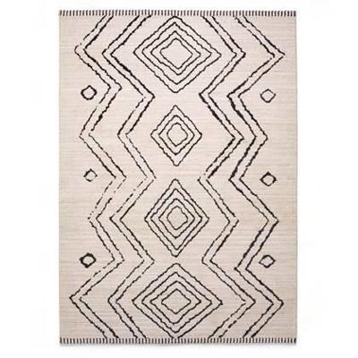 Boho&me Berber vloerkleed Beni Ouarain Bahij - crème|zwart - 200x300