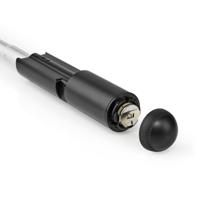 Uitschuifbare Selfiestick | Ingebouwde Draadloze Sluiterknop | Compact | Lichtgewicht | Zwart - thumbnail