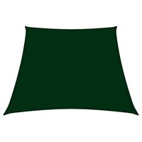 VidaXL Zonnezeil trapezium 2/4x3 m oxford stof donkergroen - thumbnail