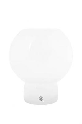 Zusss Glazen Bolvaas 17x19cm Wit Zusss Glazen Bolvaas 17x19cm Wit