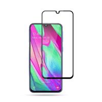 mocolo 0.33mm 9H 2.5D volledige lijm Silk Print getemperd glas Film voor Galaxy A40 steun vingerafdruk Unlock(Black) - thumbnail