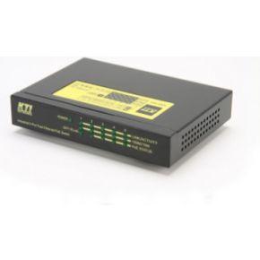 KTI Networks KSD-541-HP Fast Ethernet Switch | Unmanaged | PoE+ | 4x 10/100 Mbps | 1x combo RJ-45/SFP | RJ-45