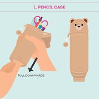 Legami Etui - pennenbak - Teddy bear - thumbnail