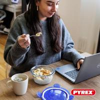 Set van 3 lunchboxen - PYREX - Cook & Go - Glas - Rond - Luchtdicht deksel - 0,7 L - thumbnail
