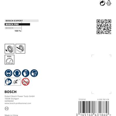 Bosch Accessories Schijfborstel, roestvrij 115 mm, 0,5 mm, 12.500 omw/min, 14 Bosch Power Tools 2608622106 1 stuk(s)