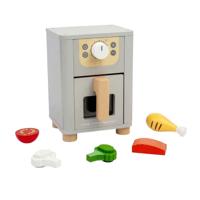Bigjigs houten airfryer speelset, 5dlg. - thumbnail