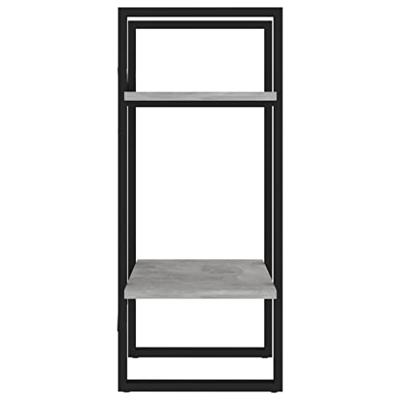 VidaXL Boekenkast met 2 schappen 40x30x70 cm bewerkt hout betongrijs