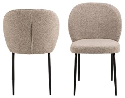 Sohome Eetkamerstoel 'Sophia' Bouclé, kleur Beige Sohome Eetkamerstoel 'Sophia' Bouclé, kleur Beige