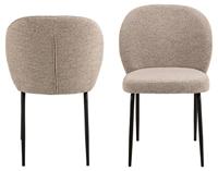 Sohome Eetkamerstoel 'Sophia' Bouclé, kleur Beige - thumbnail