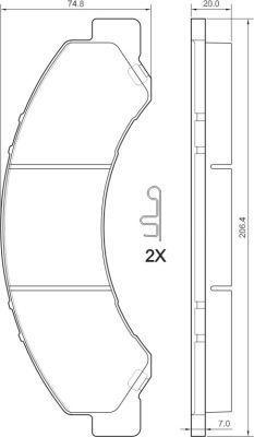 Remblokken set 37713