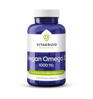 Vitakruid Vegan Omega 3 1000 Tryglyceriden Softgels