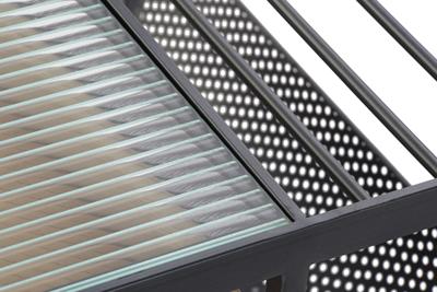 Hoofdtafel DKD Home Decor Zwart Multicolour Natuurlijk Hout Metaal Bamboe Kristal 110 x 60 x 45 cm