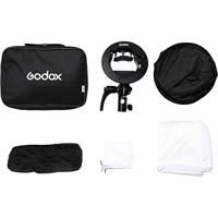 Godox S2 type Bracket Bowens + Softbox 80x80cm + Grid - thumbnail