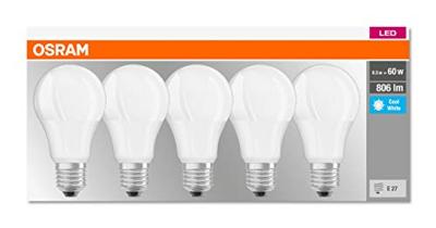 OSRAM HOMELIGHTING 4058075152632 LED-lamp Energielabel F (A - G) E27 Peer 8.5 W = 60 W Koudwit (Ø x l) 60 mm x 112 mm 5 stuk(s) OSRAM HOMELIGHTING 4058075152632 LED-lamp Energielabel F (A - G) E27 Peer 8.5 W = 60 W Koudwit (Ø x l) 60 mm x 112 mm 5 stuk(s)