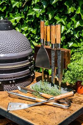 Forged Plancha Spatel BBQ - Olijfhout / Staal