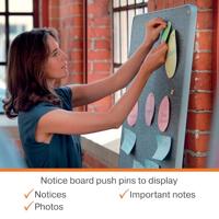 Nobo prikbordspelden met houten kop, doosje met 40 stuks - thumbnail