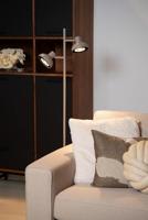 Lucide SENSAS - Vloerlamp - 2xGU10 (ES111) - Beige - thumbnail