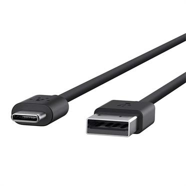 Belkin USB-IF-gecertificeerd 2.0 USB-A naar USB Type C (USB-C) laadkabel, zwart, 1,8 m F2CU032bt06-BLK