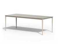Tierra Outdoor dining tuintafel elegante 220x100x74cm champagne - thumbnail