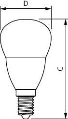 Philips LED kogel E14 2,8-25W 2700K mat - LED3325 Philips LED kogel E14 2,8-25W 2700K mat - LED3325