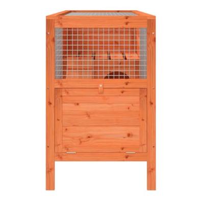VidaXL Konijnenhok 103x44x69,5 cm massief grenenhout bruin