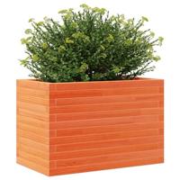Plantenbak 70x40x46 cm massief grenenhout wasbruin - thumbnail
