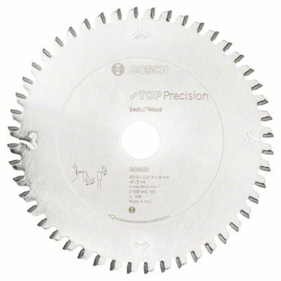 Bosch Accessoires Cirkelzaagblad Top Precision Best for Wood 210 x 30 x 2,3 mm, 48 1st - 2608642100